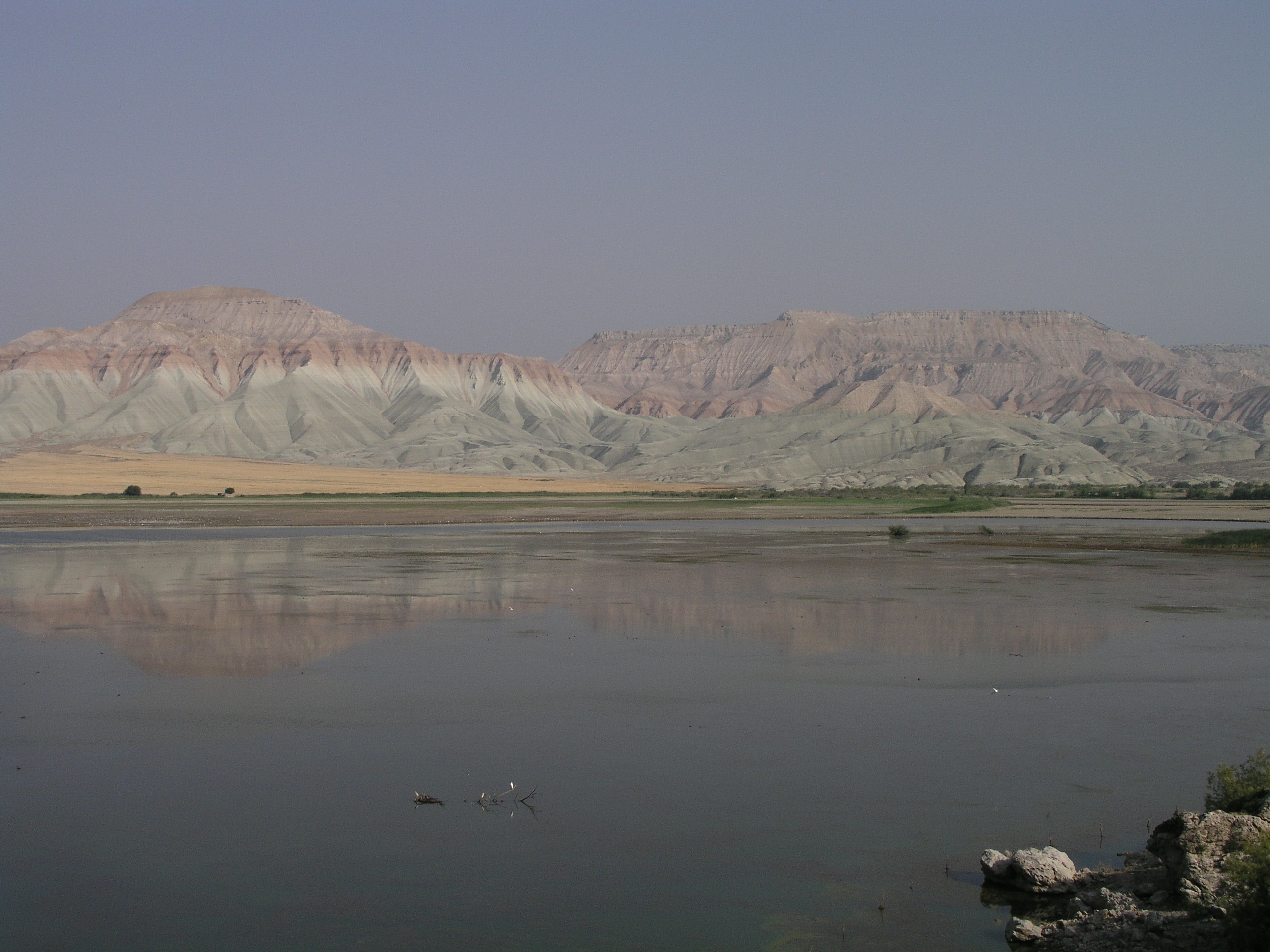 Scenic view of Cayirhan Formation geology, Türkiye