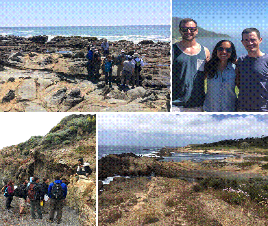 Satellite or topographic view of California field camp study area