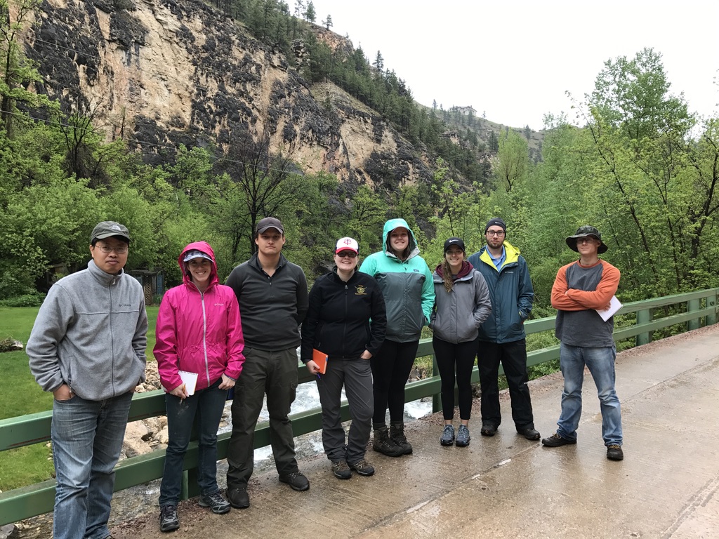 Environmental field camp students in Dark Canyon, 2017 — groundwater sampling and environmental monitoring