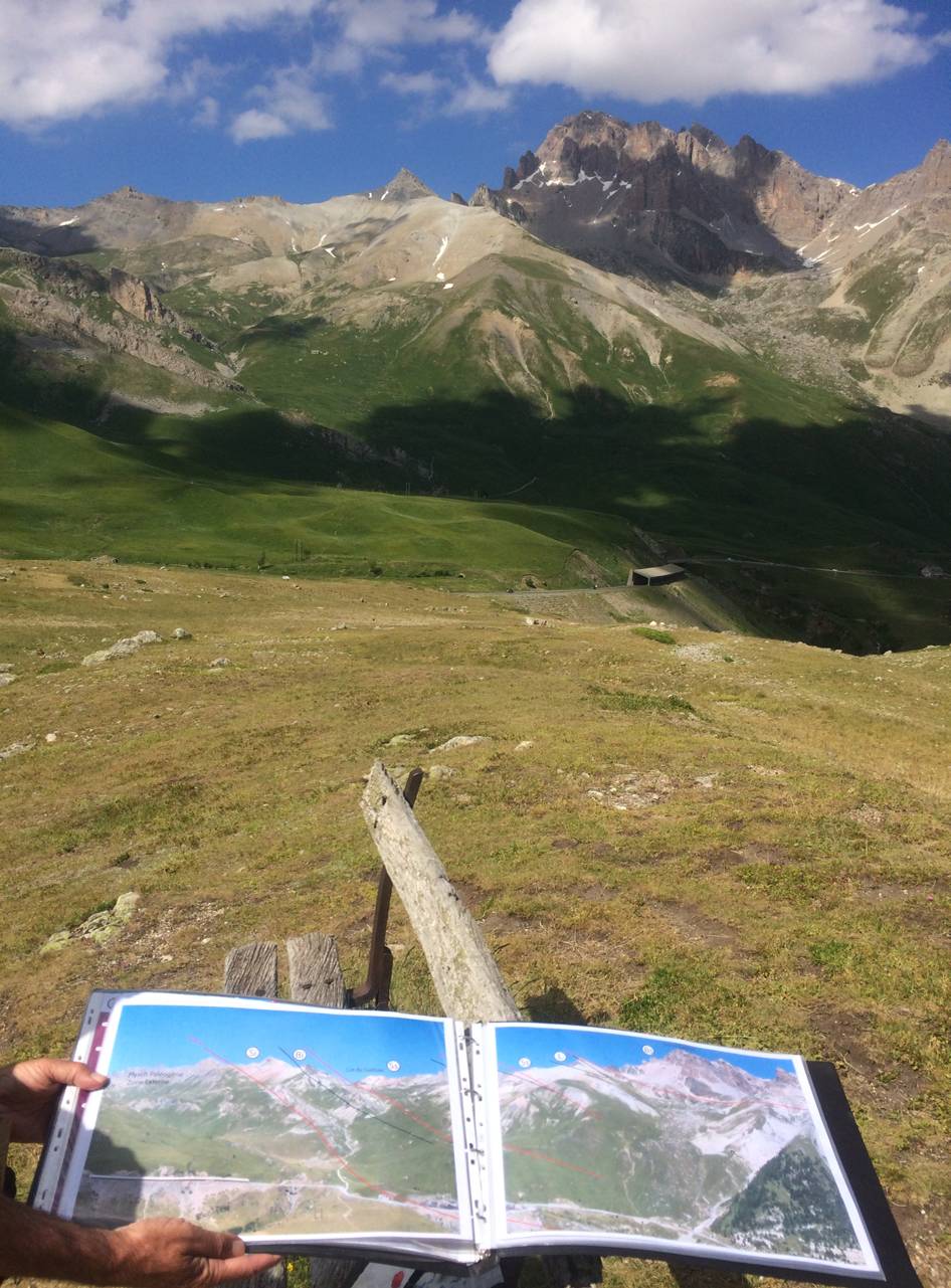 Alpine fold and thrust belt outcrop examined during the France Geology Field Camp