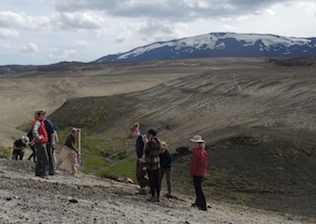 Volcanic landscape in Iceland showing rift zone geology — Iceland Volcanology Field Camp