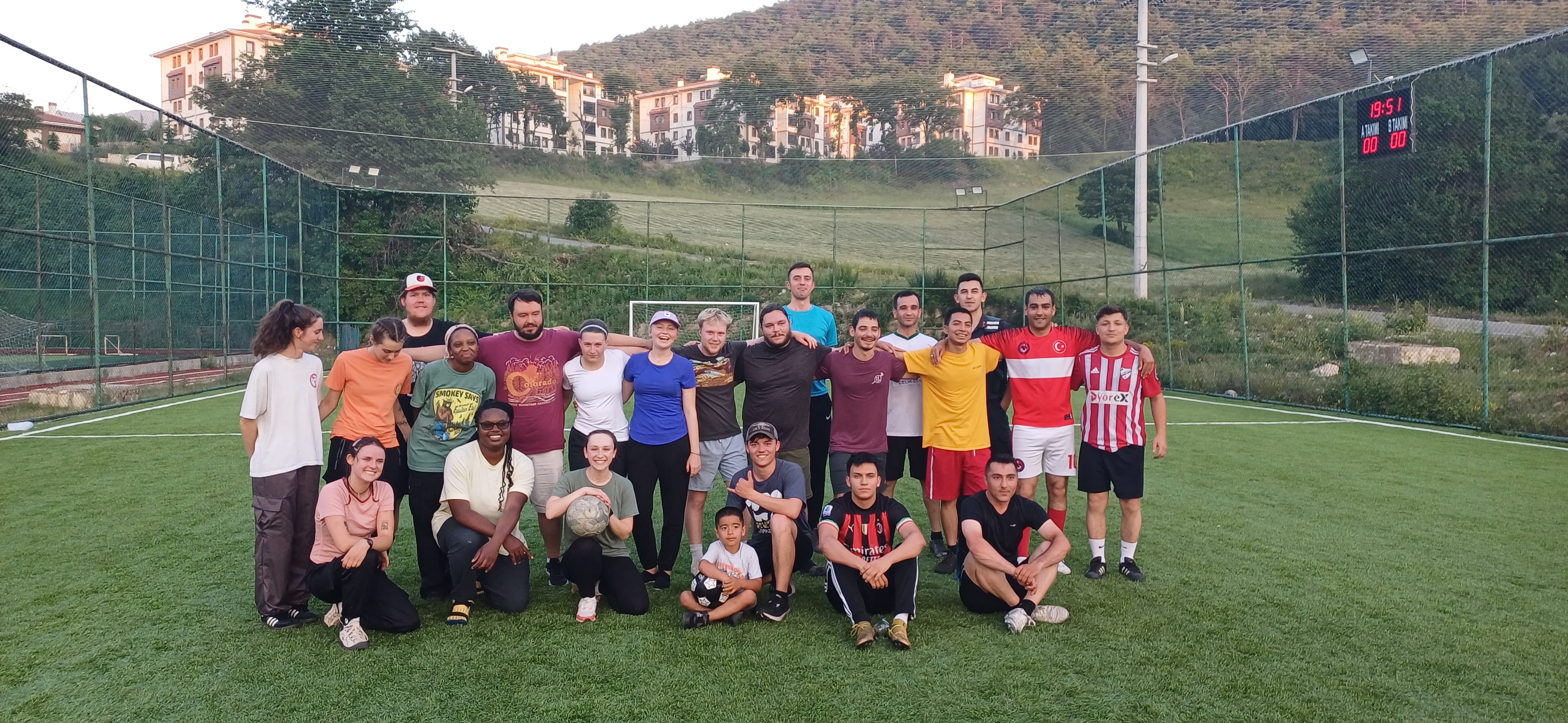 International geology field camp students at a North Anatolian Fault outcrop in Türkiye