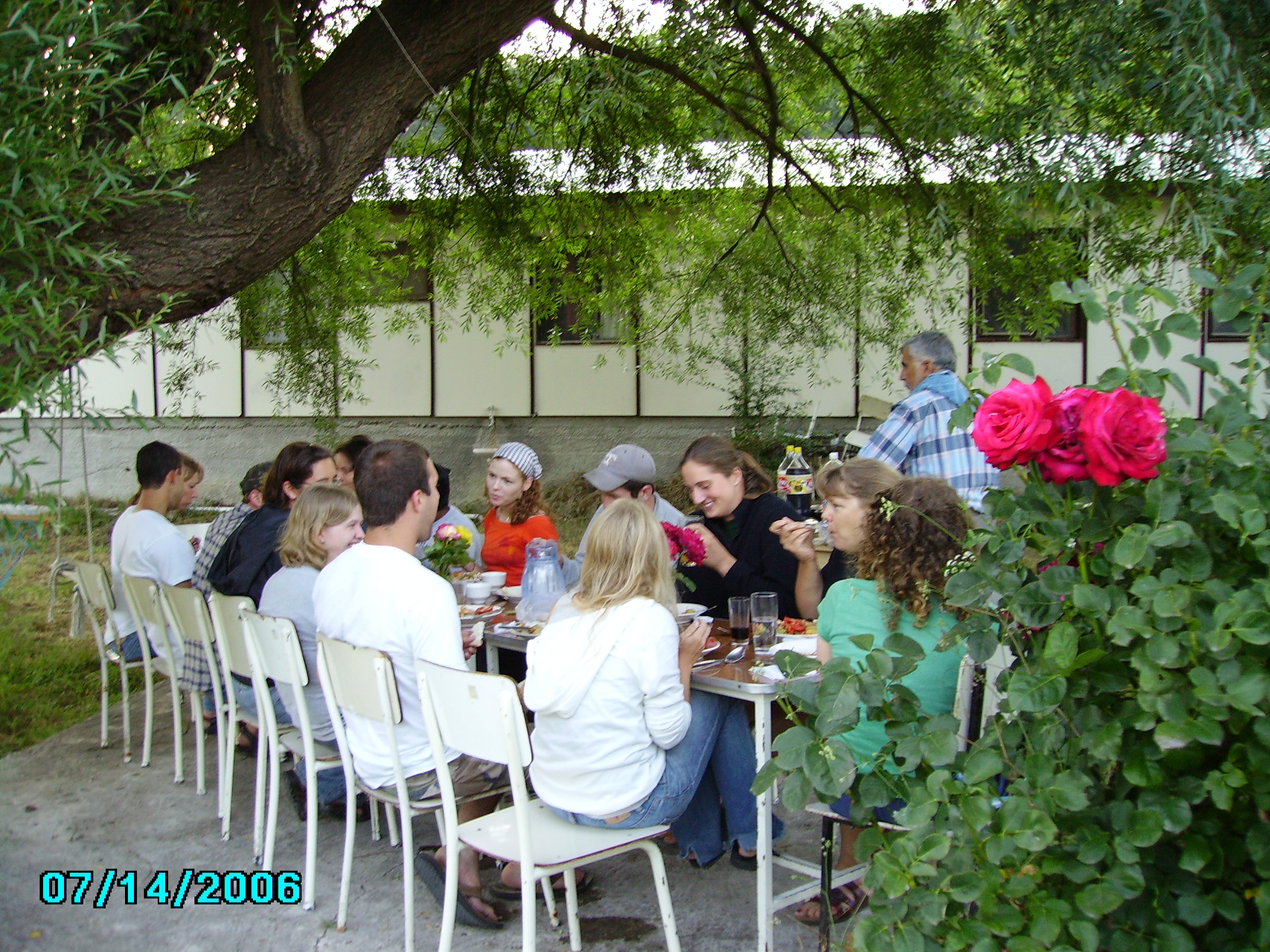 Students at a geological site during field camp session