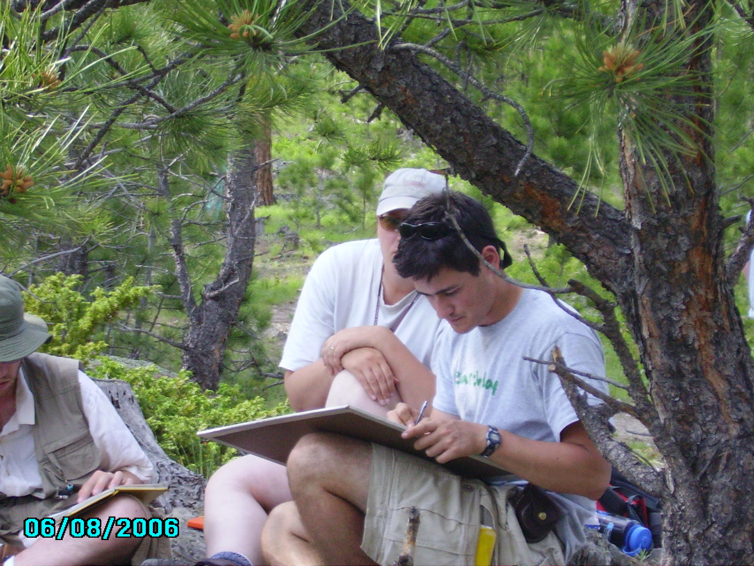 Students conducting geologic mapping at Ranch A, Black Hills