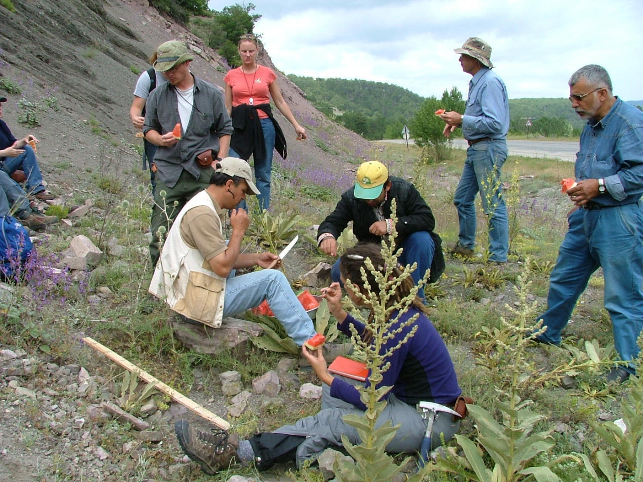 Field camp participants at Taskesti, North Anatolian Fault zone